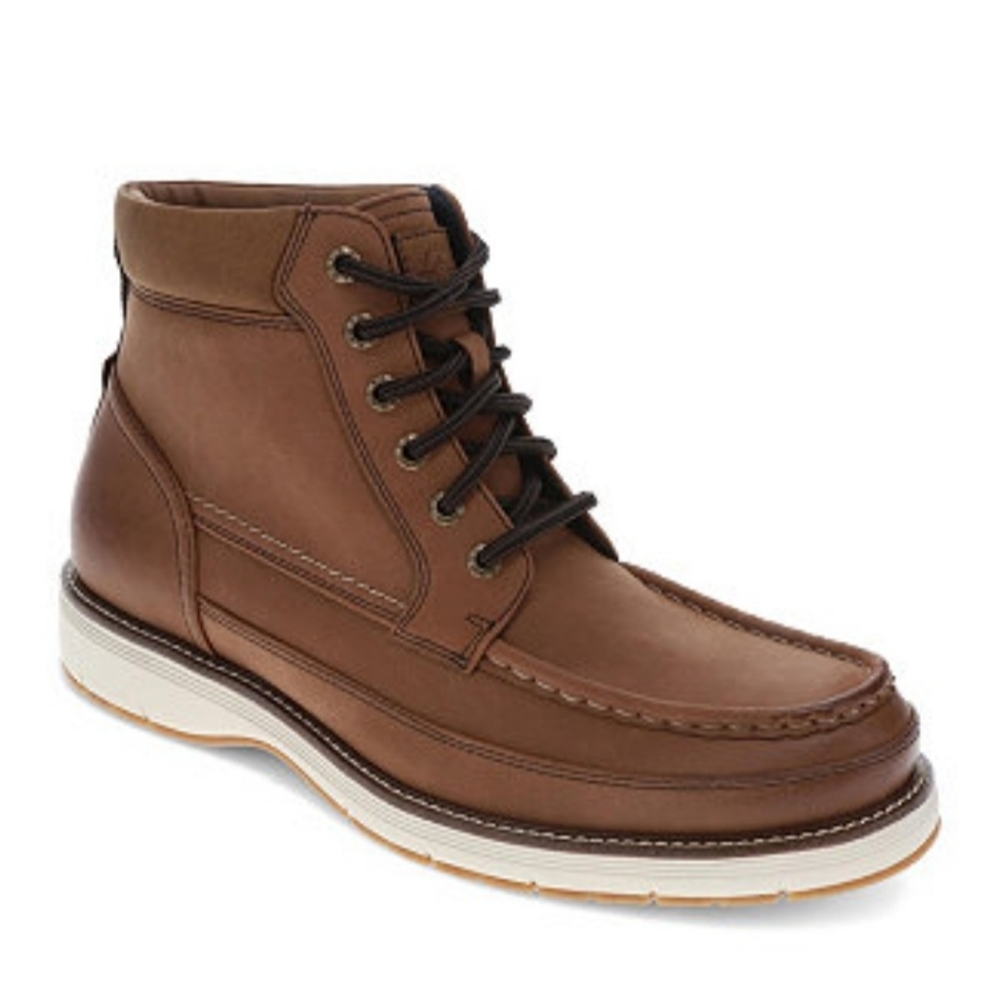 Dockers "Thames" Tan Synthetic Leather Boots - Men's Size 13 M - NWT